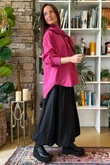 Paloma Tela Neckerchief Blouse Deep Raspberry